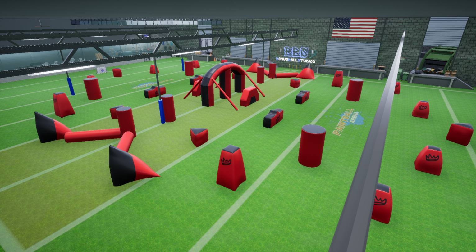 Paintball Arena Game, Indoor Arena Map Overview